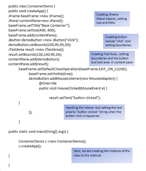 Event Manager GUI in Java Swing ਲਈ ਪ੍ਰਤੀਬਿੰਬ ਨਤੀਜਾ