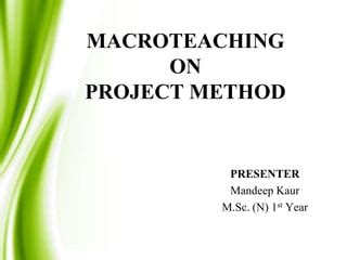 Image result for Project Method Notes for Teachers
