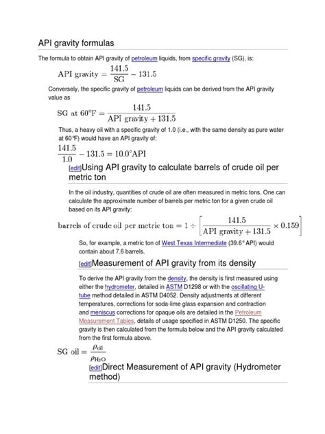 Image result for API Gravity Conversion Chart