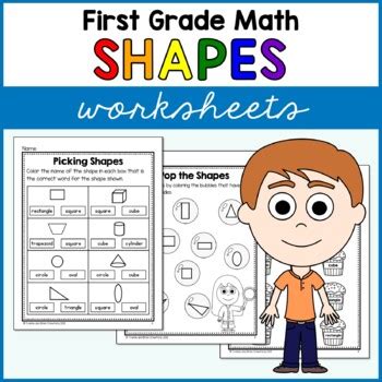 Image result for First Grade Geometry Worksheets