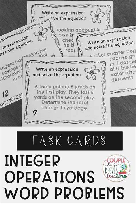 Image result for Integer Word Problems