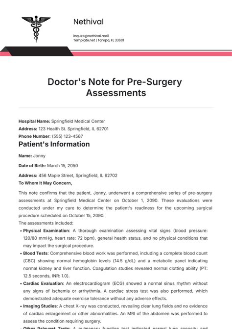 Procedure Note Example に対する画像結果
