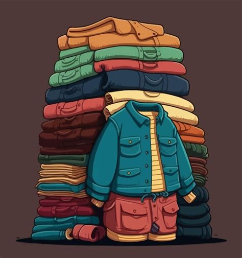 Image result for Stack of Clothes Drawing