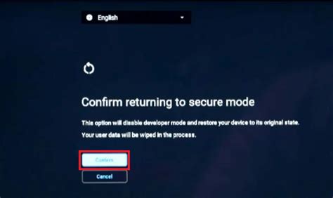 Toradh íomhá ar Developer Mode Chromebook Screen