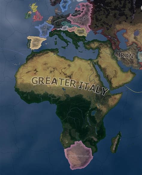 Image result for Hoi4 Italy Map