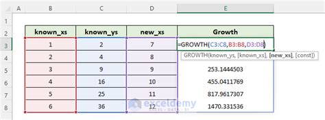 Résultat d’images pour Exponential Growth Function in Excel