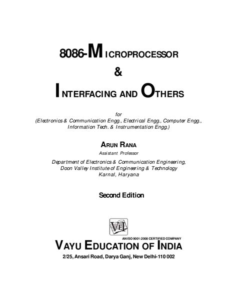 Toradh íomhá ar 8086 Microprocessor Book PDF