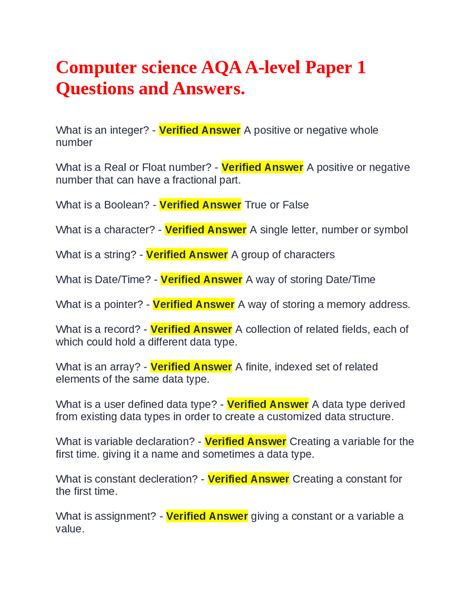 Image result for A Level Computer Science Coding Questions