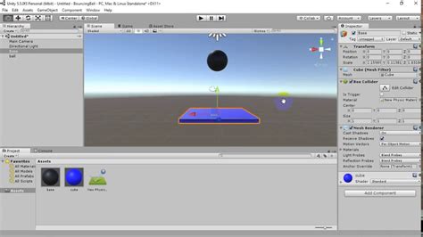 Unity Control 2D Ball に対する画像結果