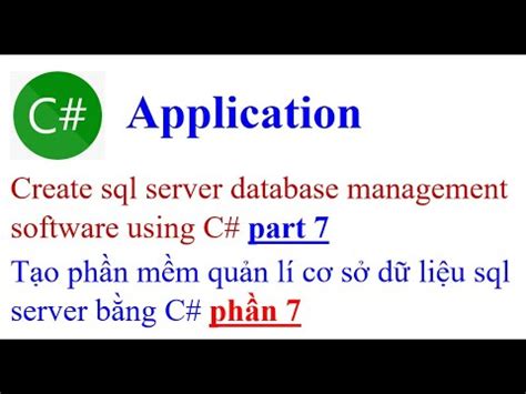 Image result for Database Making in SQL C#