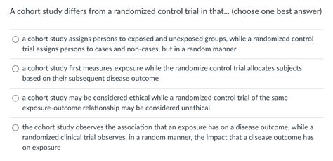 Image result for Case-Control vs Randomized Control Trial