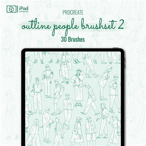 Toradh íomhá ar Procreate Outline