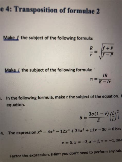 Afbeeldingsresultaten voor Basic Transposition of Formula