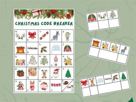 Afbeeldingsresultaten voor Christmas Code Breaker Printable