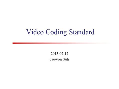 Image result for Video Coding Standards