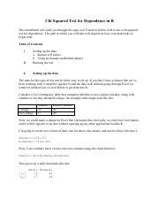 Image result for How to Format a Chi Square D Test On R
