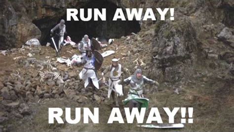 Image result for Monty Python Run Away