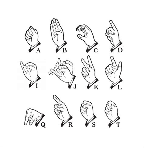 Image result for American Sign Language Alphabet PDF