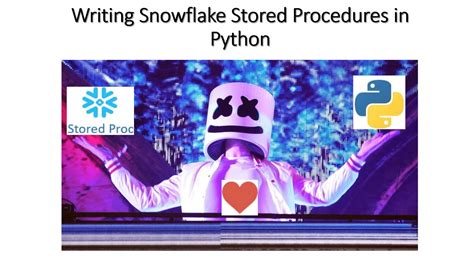 Image result for Creating a Stored Procedure From Python in Snowflake