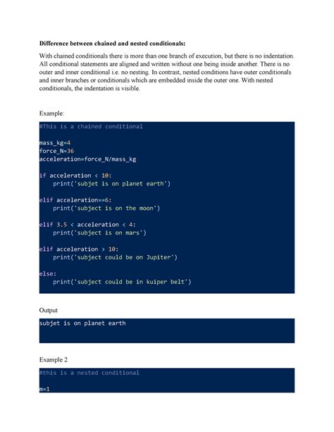 Afbeeldingsresultaten voor Nested Conditionals Definitio