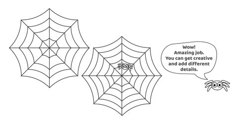 Image result for Spider Web Drawing for Kids