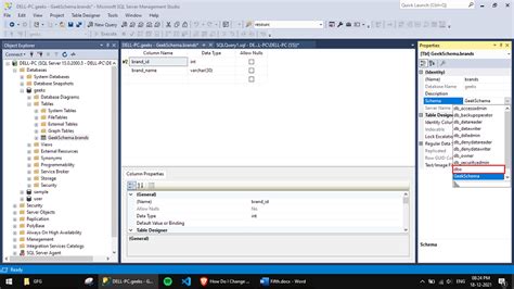 Image result for How to Change Schema of a Table in SQL