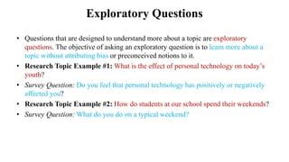 Image result for Exploratory Research Question Examples