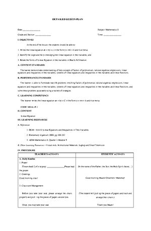 Image result for Sample Activity for Con Par