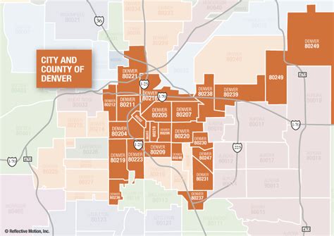 Image result for Denver Co Zip Code Map
