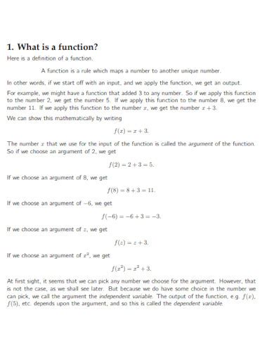 Image result for Mathematical Function Examples