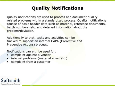 Toradh íomhá ar SAP Quality Notification Process