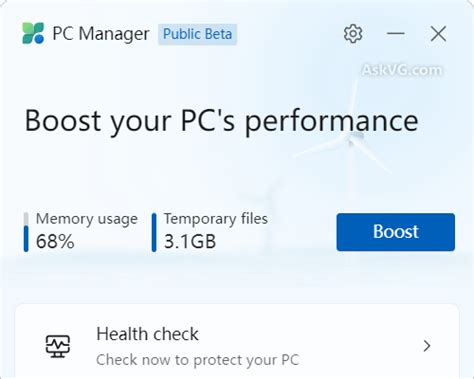 Image result for PC Manager App for Windows 10