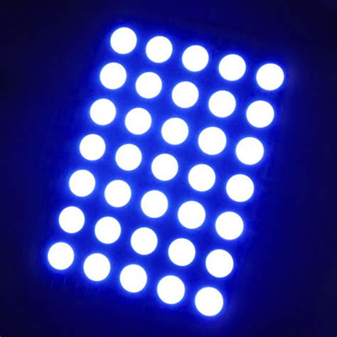 Toradh íomhá ar 5X7 LED Matrix