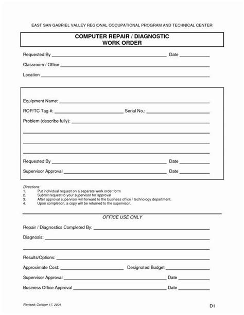 Image result for Computer Repair Report Form