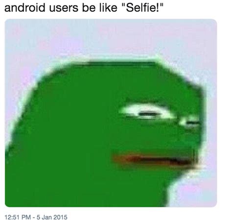 Afbeeldingsresultaten voor How iPhone Users See Android Users Meme