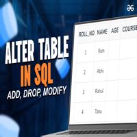 ALTER Table Modify SQL に対する画像結果