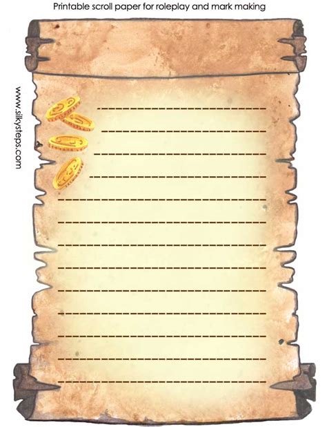 Scroll Writing Paper Printable に対する画像結果