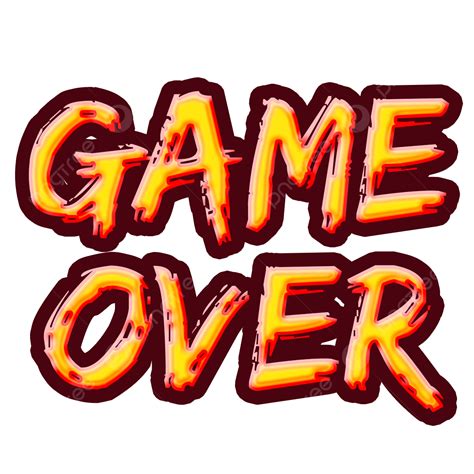 Image result for Game Over Text