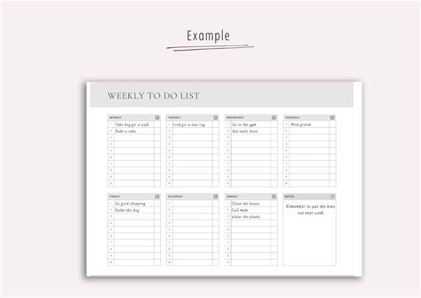 Image result for Weekly O Do List