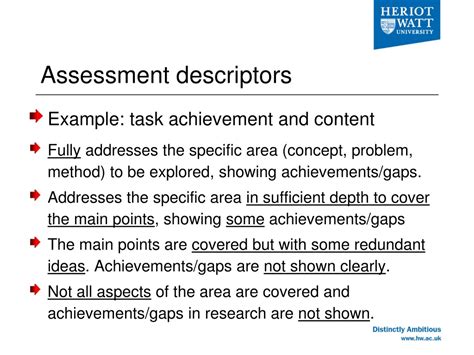 Image result for Descriptive Assessment Examples