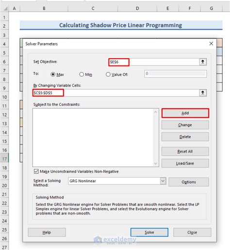Image result for Shadow Price in Simplex Method