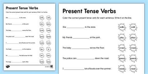 Toradh íomhá ar Verbs Sentences Examples Grade 2