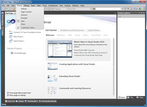 Image result for How to Cahnge Visual Studio Color