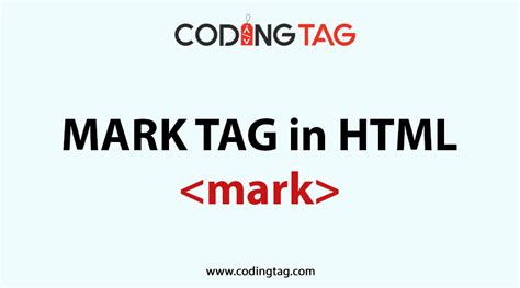 Afbeeldingsresultaten voor HTML Mark Tag