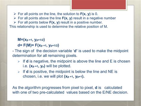 Afbeeldingsresultaten voor Mid Point Line Algorithm in Computer Graphics
