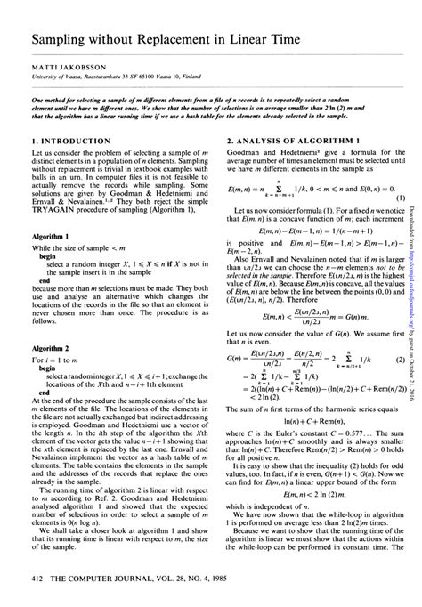 Image result for Sampling without Replacement Formula