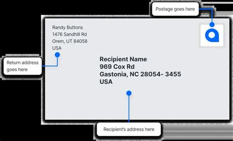 Afbeeldingsresultaten voor Address Format Example