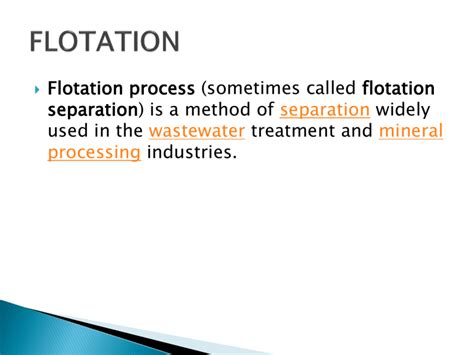 Image result for Flotation Process Basics