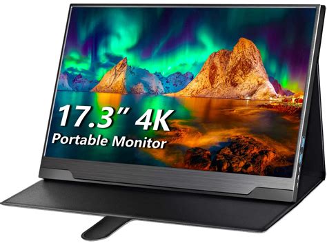 Amazon.com: cocopar Portable Monitor 4K - 17.3 Inch UHD FreeSync HDR ...