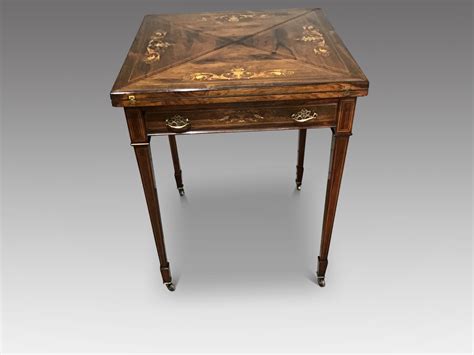 Image result for Antique Wood Card Table